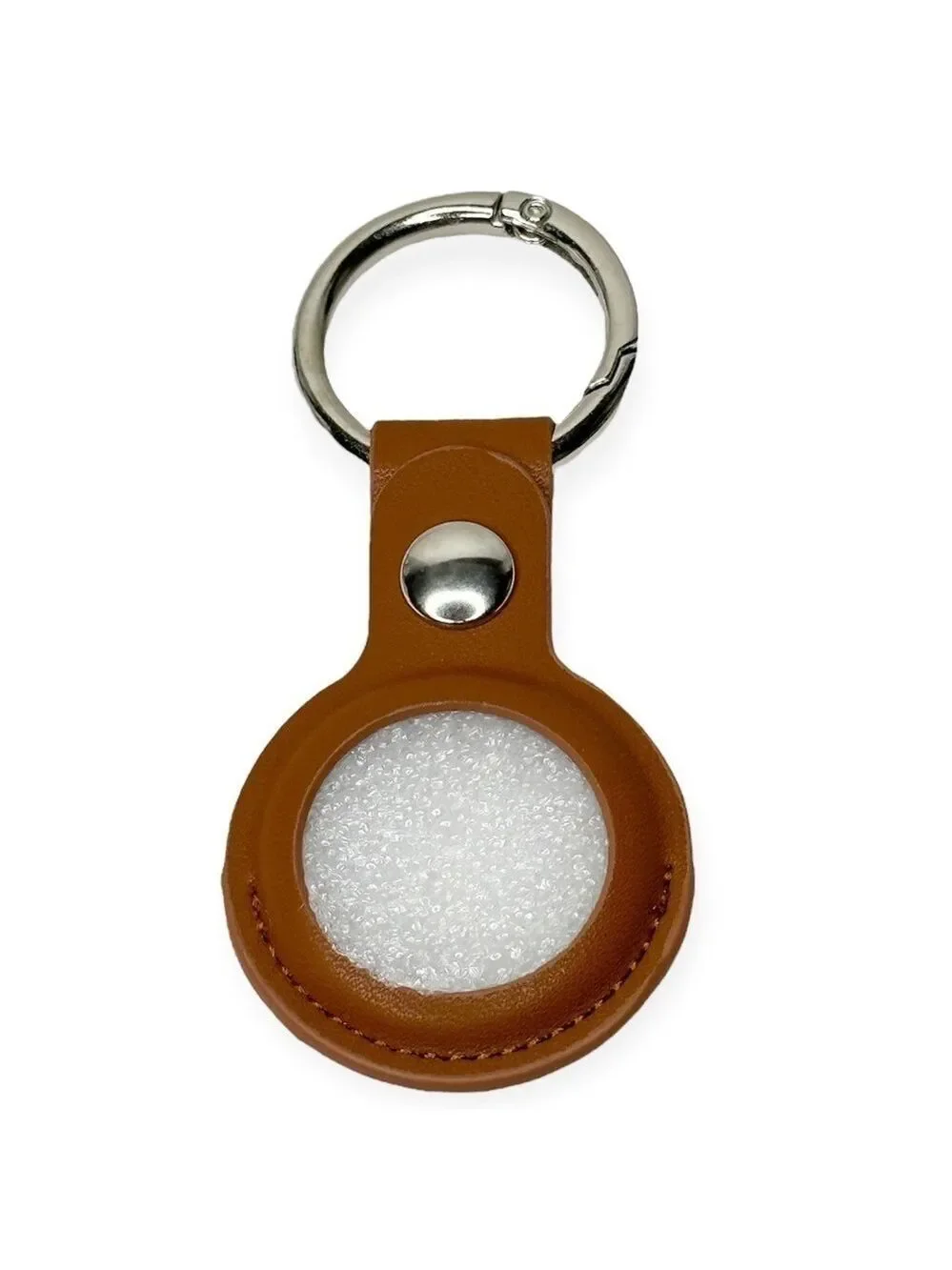 Leather Case For Apple AirTag with Keychain‎ Brown 1st Gen